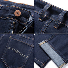 Straight-leg Brand Jeans Classic Style Business Casual Stretch Denim Pants