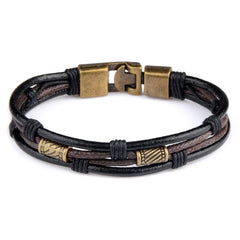 rope metal stud bracelet men Style