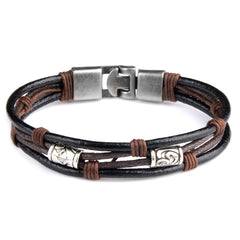 rope metal stud bracelet men Style