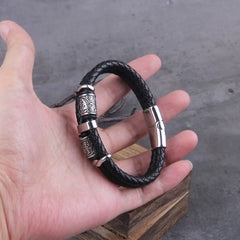 Bracelets Men Amulet Runes Bangles Adjustable Handmade