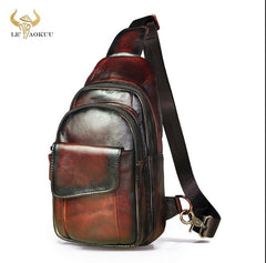 H Horse Leather Casual Fashion Chest Sling Bag