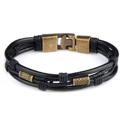 rope metal stud bracelet men Style