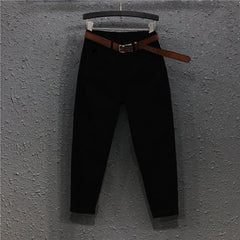 Fashion High Waist Loose Jeans All-matched Casual Denim