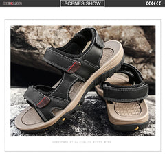 Men Sandals Summer Open Toe Platform Shoes Non-Slip Beach Casual Shoes