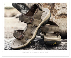 Men Sandals Summer Open Toe Platform Shoes Non-Slip Beach Casual Shoes