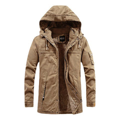 Men's Winter Jacket With Fleece Lining Cotton Clothing
