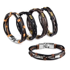 rope metal stud bracelet men Style