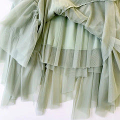 Boho Long Tulle Mesh Irregular Midi Tutu Maxi Skirt