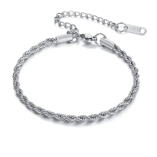 Stainless Steel Bracelet For Men 16cm Rope Chain