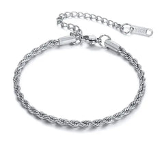 Stainless Steel Bracelet For Men 16cm Rope Chain