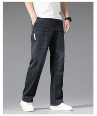 Summer Thin Jeans Men's Loose Straight Pants Fashion