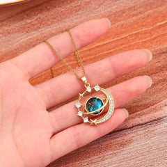 Starry Pendant Necklace With Micro-Inlaid Zirconium Luxury Pendants
