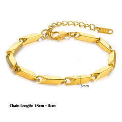 Double Chain Hollow Cross Pendant Stainless Steel Bracelet Fashion