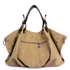 Casual Canvas Shoulder Bag Messenger Bag Large Capacity Tote