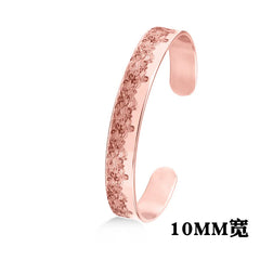 Classic Simple Open Adjustable Glossy Stainless Steel Bracelet