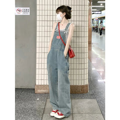 Denim Overalls for Women's Summer Clothes Baggy Jeans