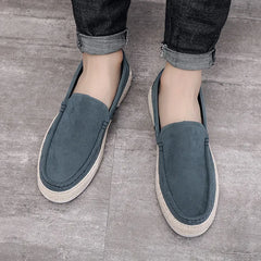 Men Loafers Fashion Canvas Footwear Soft Flat Comfy