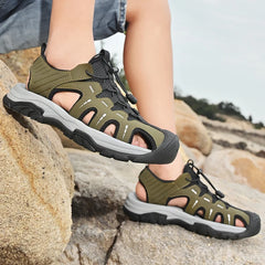 Men's Sandals Beach Shoes Handmade Breathable Design Casual Style
