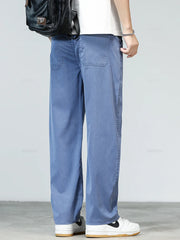 Summer Ultra thin Men's Jeans Loose Straight Denim Pants