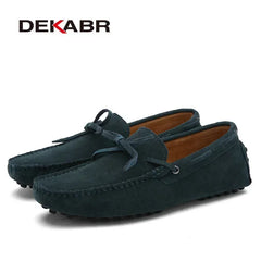 Plus Size Men's Casual Shoes Leather Flats Driving Loafers Footwear