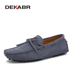 Plus Size Men's Casual Shoes Leather Flats Driving Loafers Footwear