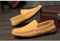 Suede Leather Man Loafers Boat Shoes Moccasins