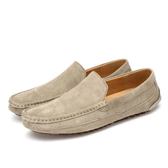 Suede Leather Man Loafers Boat Shoes Moccasins