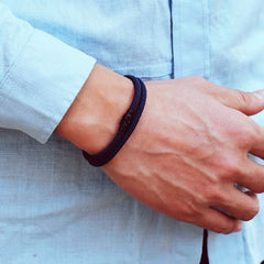 Minimalist Men Rope Bracelet Double Layer Survival Accessories