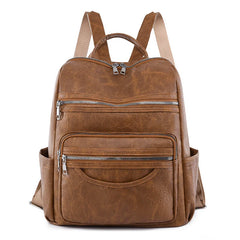 Genuine Leather Classic Backpack Travel Fashion School Bag