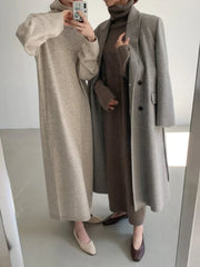 Women Oversize Knitted Sweater Dress Style