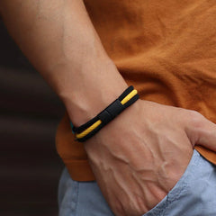 Men Bracelet 4mm Grade A Milan Rope Wrap Buckle Outdoor Bracelets