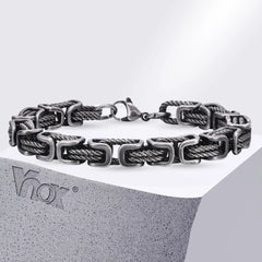 8mm Vintage Byzantine Bracelets for Men