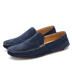 Suede Leather Man Loafers Boat Shoes Moccasins