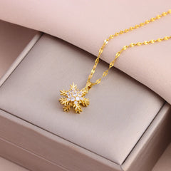 Fashion Gold Plated Lucky Rotatable Series Pendant Necklaces