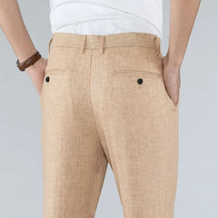 Ultra-thin Men's Fashion Pants Casual Straight Trousers