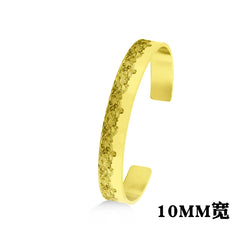 Classic Simple Open Adjustable Glossy Stainless Steel Bracelet