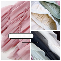 Boho Long Tulle Mesh Irregular Midi Tutu Maxi Skirt