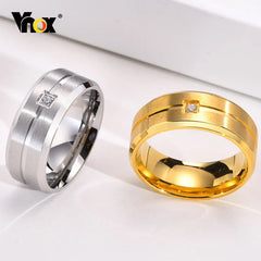 8mm Men's Band Matte Stainless Steel Simple Casual Ring