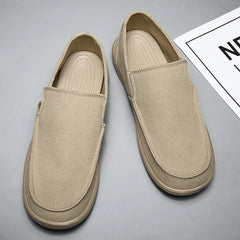 Fashion Men's Canvas Breathable Walking Driving Flats Casual Shoes