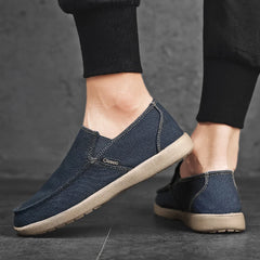 Fashion Men's Canvas Breathable Walking Driving Flats Casual Shoes