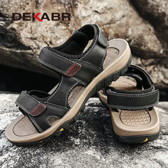 Men Sandals Summer Open Toe Platform Shoes Non-Slip Beach Casual Shoes