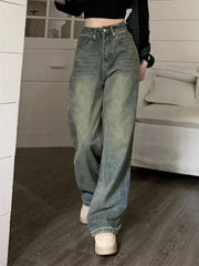 Y2k Baggy Wide Leg Jeans Women Vintage Streetwear Denim Pants