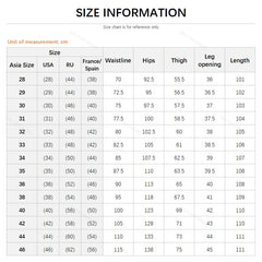 Plus Size Men's Thin Jeans Classic Straight Loose Elastic Denim Pants