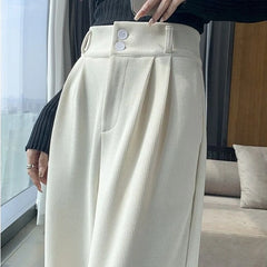 Women's Pants Winter Plus Velvet Wide Leg Pants Casual