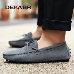 Plus Size Men's Casual Shoes Leather Flats Driving Loafers Footwear