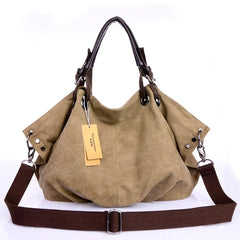 Casual Canvas Shoulder Bag Messenger Bag Large Capacity Tote