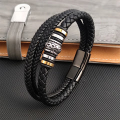 Boho Multi Layer Braided Rope Leather Bracelet