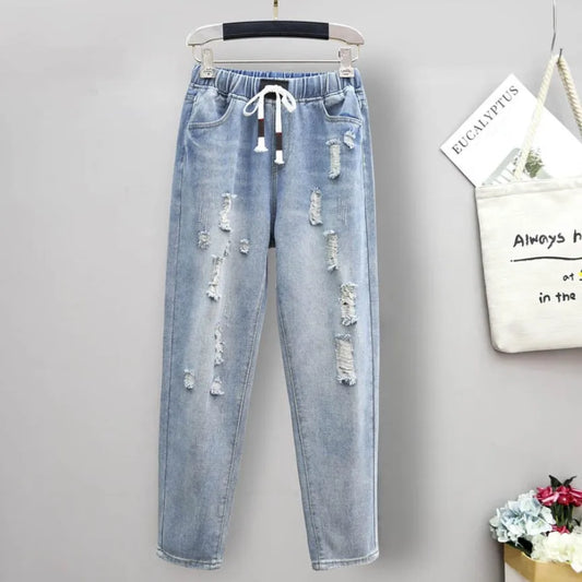 Baggy Jeans Loose Harem Pants Fat Sister Pants High Waist
