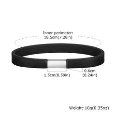 Front Stainless Steel Beads Bracelets Sports Wristband