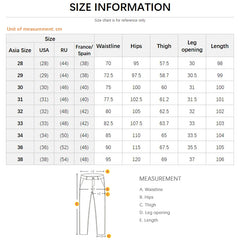 Men's Slim Straight Pants Business Casual Denim Elastic Cotton Fashion